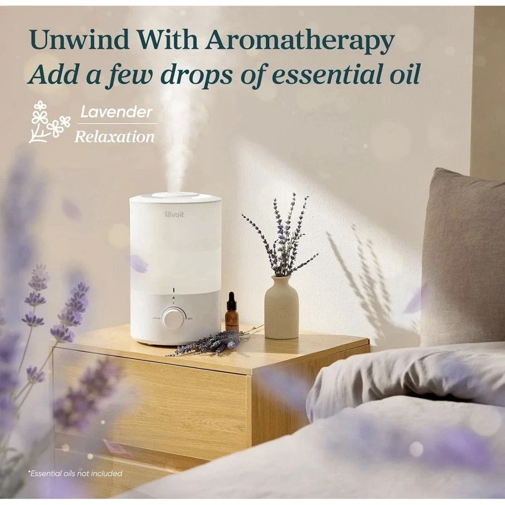 LEVOIT - Humidifier for Bedroom - Quiet (3L Water Tank)